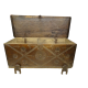 Arcón asturleonés antiguo, S.XVIII- madera maciza de castaño