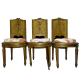 Juego de cuatro sillas Napoleón III, S.XIX