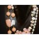 Collar italiano  con perlas barrocas, cuarzo rosa y esmalte, S.XXI