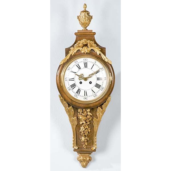 Reloj de cartel de palor francés, siglo XIX
