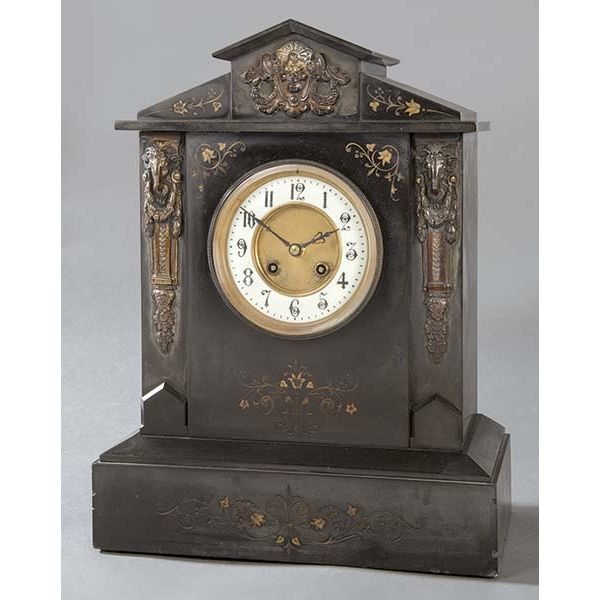 Reloj francés de marmol siglo XIX