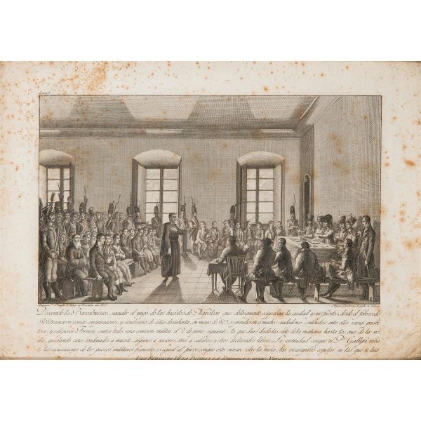 MIGUEL GAMBORINO, SCULPIT - Viva Fernando VII la patria y la religión y muera Napoleón. 1815