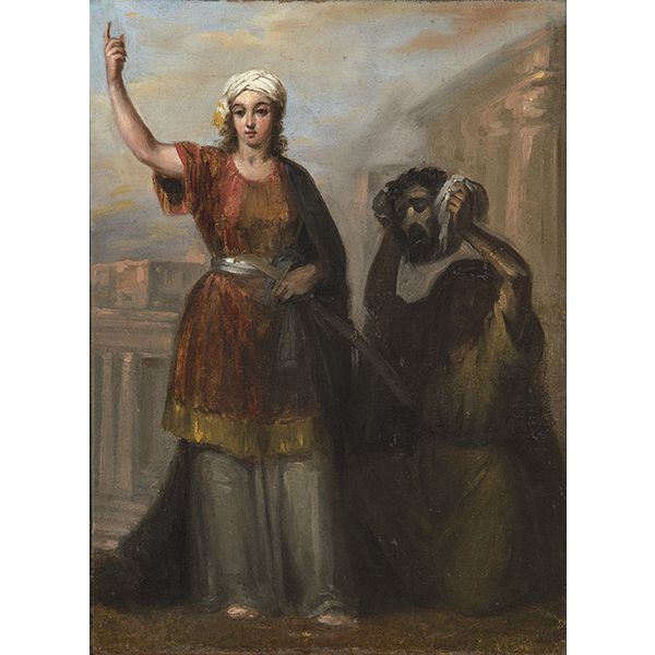 ESCUELA ANDALUZA S. XIX - Judith con la cabeza de Holofernes