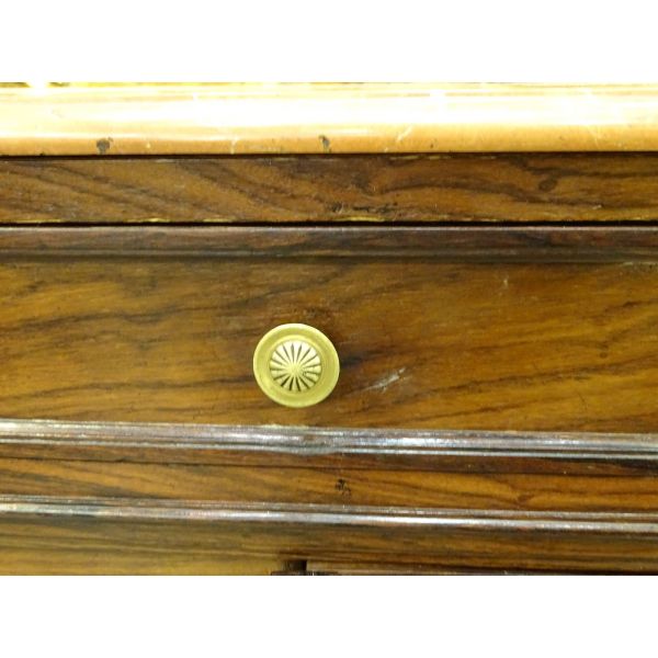 Cómoda à vantaux estilo Imperio, madera de palosanto, S.XIX