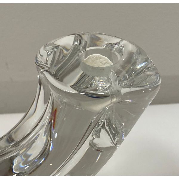 Candelabros pasta de cristal Daum, años 60 - Francia De formas brutalistas