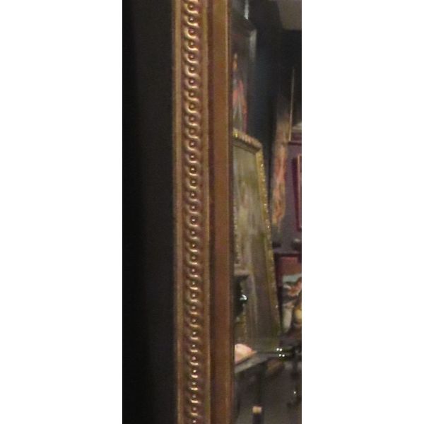 Pareja de espejos tipo trumeau, en madera tallada y dorada, siglo XX