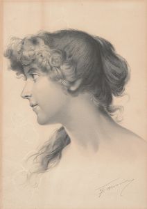 ESCUELA FRANCESA S. XIX - Retrato de dama