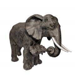 Escultura "Elefantes", Fibra de vidrio, 80's - Francia