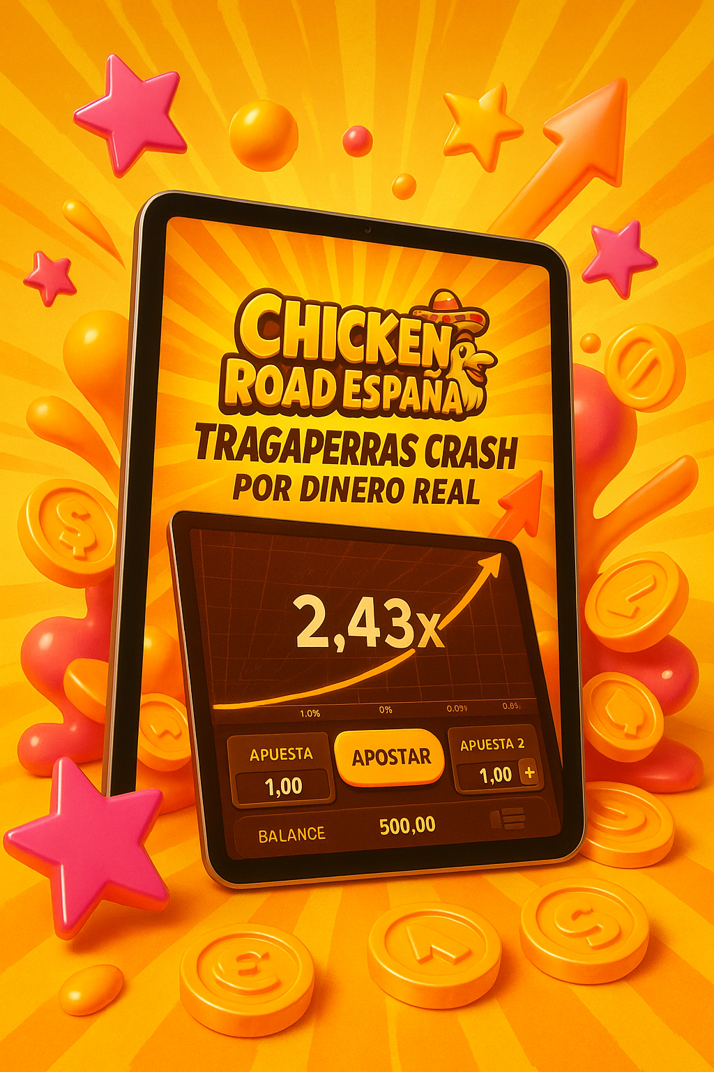 Chicken Road España: Tragaperras Crash por Dinero Real